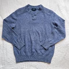 自由区 JIYUKU カシミヤ30% ウール70% 長袖ニット セーター Lのサムネイル