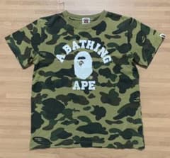 激レア APE カレッジロゴ Tシャツ 迷彩 140 kaws シャーク - メルカリ