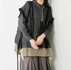 enrica カットジャガードフリンジ ベストのサムネイル