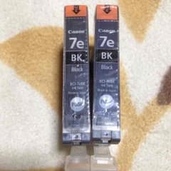 キャノンプリンターインク7eBK2個＋写真用紙23枚のサムネイル