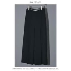 anuke タックロングスカート ブラック 36 試着のみタグ付き】anuke(アンヌーク) タックロングスカート36