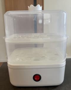 二層蒸し器 透明プラスチック製のサムネイル