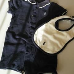 ラルフローレン　半袖ロンパース&スタイのサムネイル
