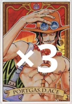 エース ONEPIECE ステータスカード 3枚セットのサムネイル