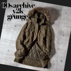 00s ファー ミリタリージャケット シャーリング 平成ギャル ギミック