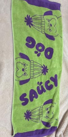 Saucy Dog タオル グリーン パープルのサムネイル