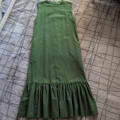 BIRTHDAYBASH ノースリーブ ロングワンピース GREENのサムネイル