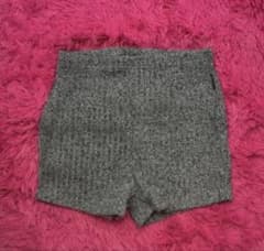 グレー リブショートパンツ Petite XSのサムネイル