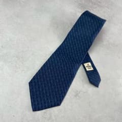 FENDI Tie zucca Logo silk Navy - メルカリ