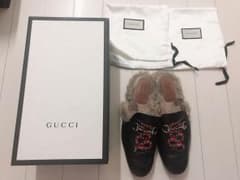 GUCCI スネーク snake ファーサンダルのサムネイル