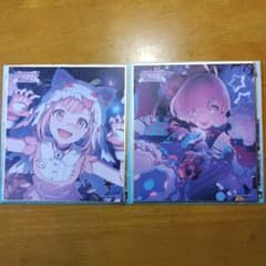 鳳えむ ミニ色紙 50A 2枚セット わんほら - メルカリ