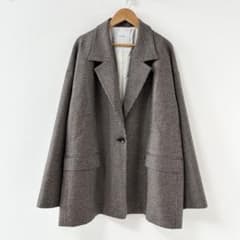 2025AW✨NOBLE オーバーサイズチェックジャケット ブラウン - メルカリ