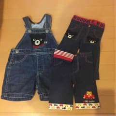 最終値下げ  ダブルビー オーバーオール＆スパッツセットのサムネイル