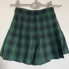 ユニクロ　130cm スカートパンツ　チェック柄　グリーンのサムネイル