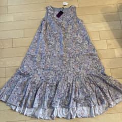 LIBERTY フラワープリント ノースリーブワンピース 38Mのサムネイル
