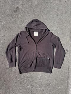 00s old UNIQLO ダブルジップパーカー y2k 古着 フェード 希少