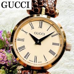 稼働 グッチ GUCCI 腕時計 レディース シェリーライン 緑赤緑 美品