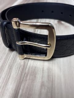 GUCCI マイクログッチシマレザーベルト 281548 ブラック 80/32 GUCCI マイクログッチシマレザーベルト 281548 ブラック 80/32 - メルカリ