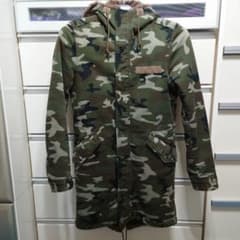 wjk stretch satin boa モッズコート迷彩柄 - メルカリ