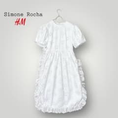 美品] Simone Rocha ×H&M ワンピース 白 イギリス刺繍ドレス - メルカリ