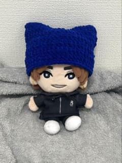 SixTONES ストぬい ネコ耳ニット帽 ブルー 青のサムネイル