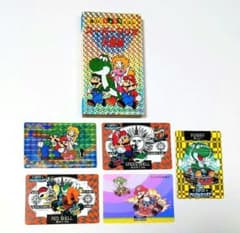 スーパーマリオカード　カードダス、フィルムカードなど 大量　当時物　希少 昭和レトロ】【希少品】スーパーマリオブラザーズのカードダス10枚