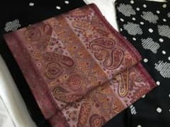 まるで上質なスカーフのようなペイズリー柄の袋帯 正絹 全通 金彩 