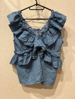 アーバンリサーチ　HEYUMM デニムフリルトップスのサムネイル