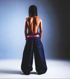 完売品　PLAYHOUR Blue Baggy Jeans size2のサムネイル