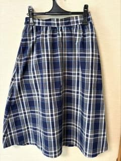 GU ロングスカート Lサイズ チェック柄のサムネイル