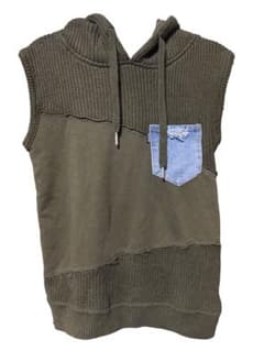 Roger&Raw ロジャーアンドロウ ベスト ニット M フード付きのサムネイル