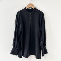 2026SS✨theoryluxe ジャガードスリーブブラウス ブラック 38 - メルカリ