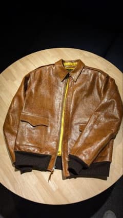 42サイズ】リアルマッコイズTYPE A-2柿渋染め シールスキン - メルカリ