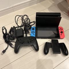 Nintendo Switch 本体 ネオンブルー プロコン付き（数回のみ使用） Nintendo Switch 本体 ネオンブルー プロコン付き（数回のみ使用