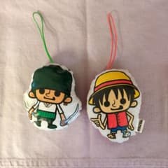 ONE PIECE ルフィ ゾロ マスコットストラップ 2点セットのサムネイル
