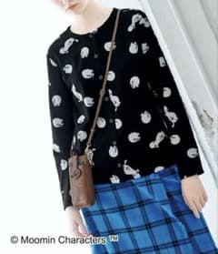 ムーミン　カットソージャカードカーディガン