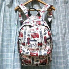 値下げ☆ロンドン柄☆リュックのサムネイル