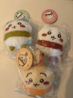 ちいかわ ぬくぬくの装い マスコット うさぎ ハチワレ 3点セット 新品