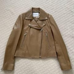 Spick & Span】ライダース レザージャケット 羊革 キャメル 36 - メルカリ