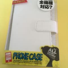 スマホケースホワイトスヌーピー全機種対応のサムネイル