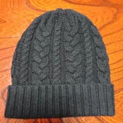 美品★黒ニット帽のサムネイル