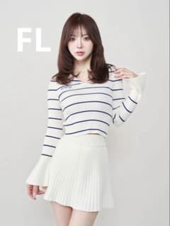 Darich セーラーカラーニットトップス&リブニットミニスカート FLのサムネイル