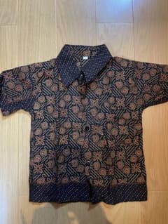 バティック　半袖シャツ 80-90くらいのサムネイル