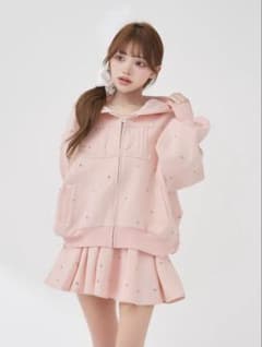 DD ロゴビジュースウェットセットアップ ピンク PNK Free ダーリッチのサムネイル