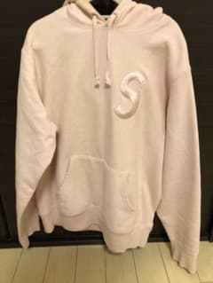 supreme S logo  パーカー　ピンクのサムネイル