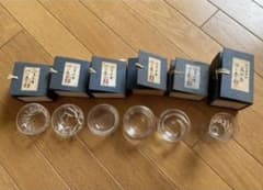 ぐい呑セット　河上恭一郎 ふきよせ ガラス盃 箱入6個セットのサムネイル