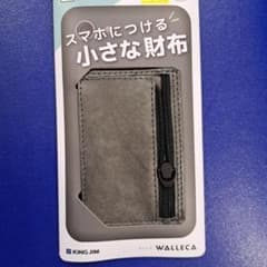 キングジム　スマホにつける小さな財布　ウォレカ　スリムタイプ　ブラックのサムネイル