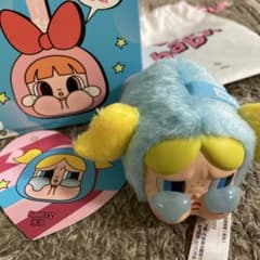 [당일 발송] CRYBABY 파워 퍼프 걸즈 봉제 인형 키 체인