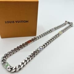 未使用級✨ルイヴィトン ネックレス チェーン M01532 LVロゴ - メルカリ