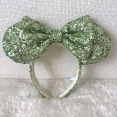 東京ディズニーリゾート カチューシャ グリーン スパンコールのサムネイル
